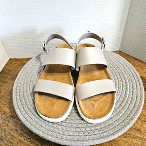 Brother Leather Classic Women's Beige Sandals Size 10.5